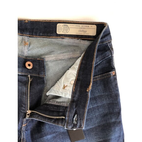 Diesel Women's Blue Denim Slim Skinny Low Waist Jeans  W27 L32 - Picture 11 of 12
